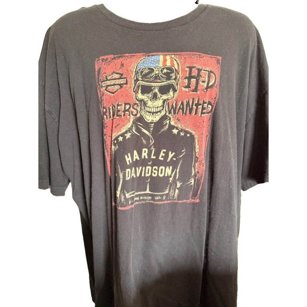 Harley-Davidson Knoxville Riders Wanted Skull T-Shirt USA Made Sz 4XL